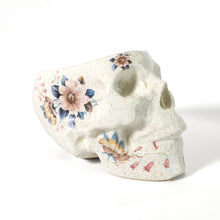 Load image into Gallery viewer, Floral Human Skull Planter 6