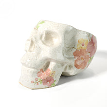 Load image into Gallery viewer, Floral Human Skull Planter 5