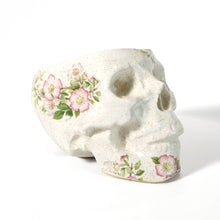 Load image into Gallery viewer, Floral Human Skull Planter 2