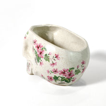 Load image into Gallery viewer, Floral Human Skull Planter 4