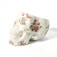 Load image into Gallery viewer, Floral Human Skull Planter 1