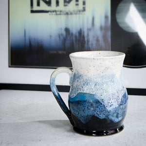 Misty Mountains Mug, Sapphire - Handmade Ceramics from Ice + Dust Pottery