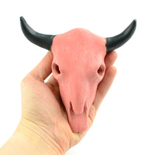 Load image into Gallery viewer, Longhorn Bull Skull — Mini - Handmade Ceramics from Ice + Dust Pottery