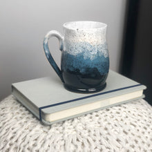 Load image into Gallery viewer, Misty Mountains Mug, Sapphire - Handmade Ceramics from Ice + Dust Pottery