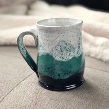 Load image into Gallery viewer, Misty Mountains Mug, Shamrock - Handmade Ceramics from Ice + Dust Pottery