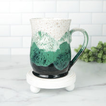 Load image into Gallery viewer, Misty Mountains Mug, Shamrock - Handmade Ceramics from Ice + Dust Pottery