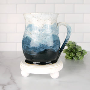 Misty Mountains Mug, Sapphire - Handmade Ceramics from Ice + Dust Pottery