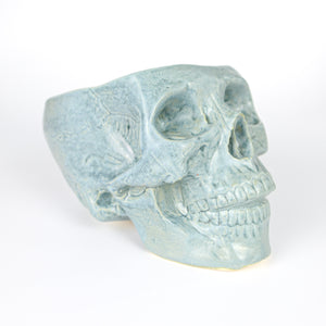 Human Skull Large Planters - Handmade Ceramics from Ice + Dust Pottery