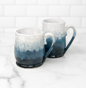 Misty Mountains Mug, Sapphire - Handmade Ceramics from Ice + Dust Pottery